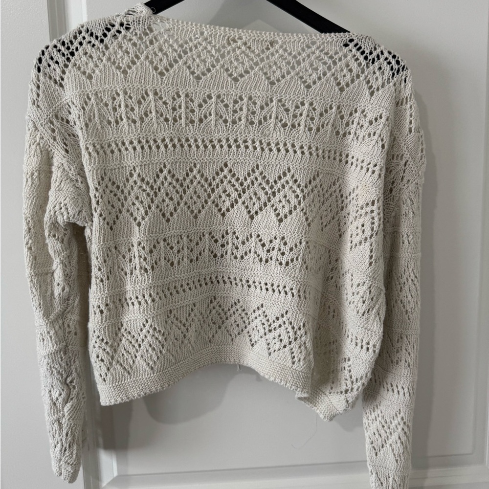 Elegant Cream Knit Sweater